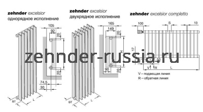 Дизайн-радиатор Excelsior E2180/50-21 N1270 RAL 9016