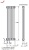 Вертикальный радиатор Zehnder 2180 / 09 3370 нижнее подключение без термовентиля