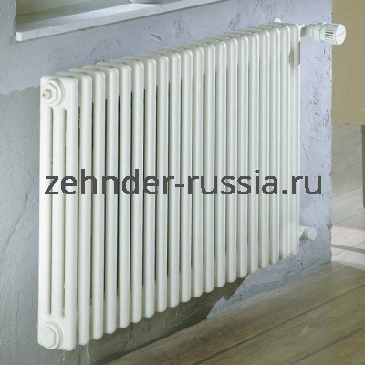 Радиатор Zehnder 3075 / 51 1270 3/4" RAL 9016 боковое подключение