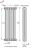 Вертикальный радиатор Zehnder 3180 / 12 N1270 3/4“ боковое подключение