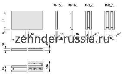 Дизайн-радиатор Plano PV10/200-22 RAL 9016