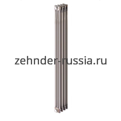 Вертикальный радиатор Zehnder 3180 / 04 V002 TL / прозрачный лак нижнее подключение с термовентилем