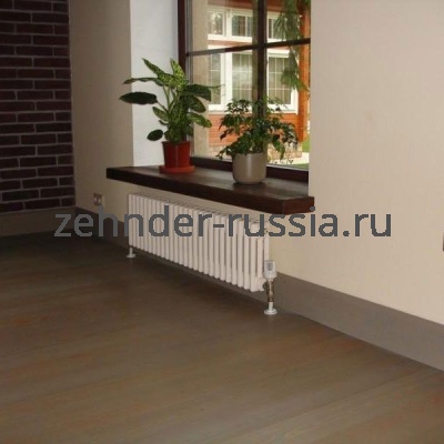 Радиатор Zehnder 3045 / 24 1270 3/4" RAL 9016 боковое подключение