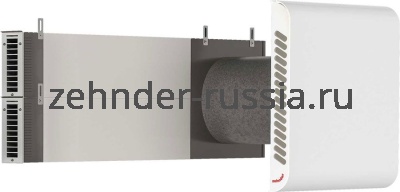 Компактная приточно-вытяжная вентиляционная установка Zehnder ComfoSpot 50, панель нержавеющая сталь