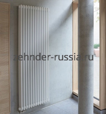 Вертикальный радиатор Zehnder 3180 / 12 3370 нижнее подключение без термовентиля
