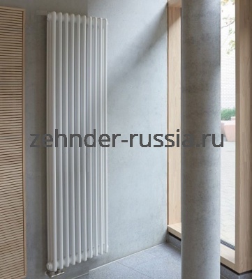 Вертикальный радиатор Zehnder 3180 / 10 3370 нижнее подключение без термовентиля
