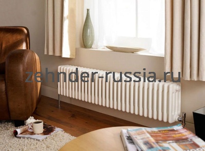 Радиатор Zehnder 4030 / 11 1270 3/4" RAL 9016 боковое подключение