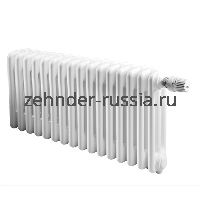 Радиатор Zehnder 3037 / 26 V002 ½“ RAL 9016 CVD1/BH нижнее подключение с кронштейнами
